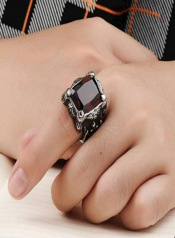 Titanium Steel Diamond Studded Ring