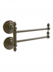 Que New Collection 2 Swing Arm Towel Rail Grey 12.5x7x7.1inch