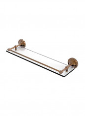 Wall Mounted Glass Shelf Gold/Clear 22x5x3inch