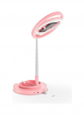 JMT2 Pro 360° Rotatable Mini Ring Photography Light With Stand Mirror Pink/Silver reviews JMT2 Pro 360° Rotatable Mini Ring Photography Light With Stand Mirror Pink/Silver