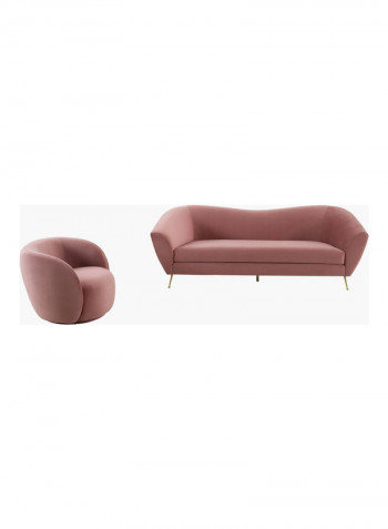 Swivel Chair Pink 86 x 82cm