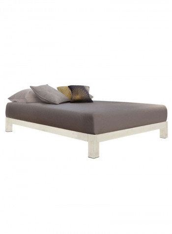 Motif Design Aura Platform Bed Without Mattress White 180 x 200centimeter