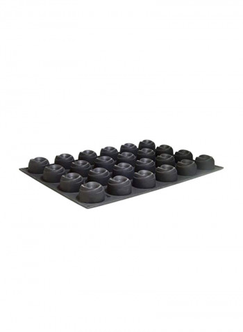 24 Forms Rosette Molds Black 24x16x1.8inch