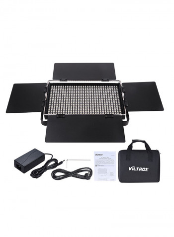 LED Video Light Panel Lamp Black
