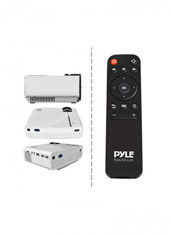 Portable Multimedia Home Theater Projector PRJG74.5 White/Black