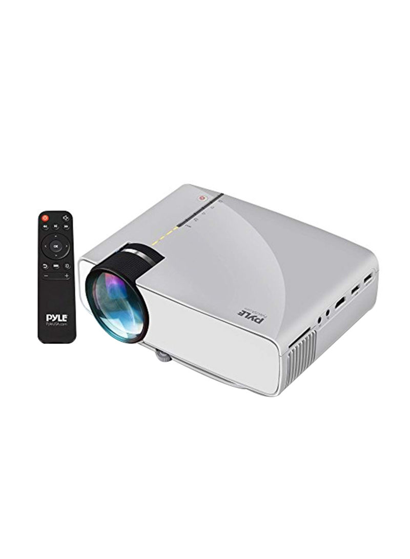 Portable Multimedia Home Theater Projector PRJG74 White/Black