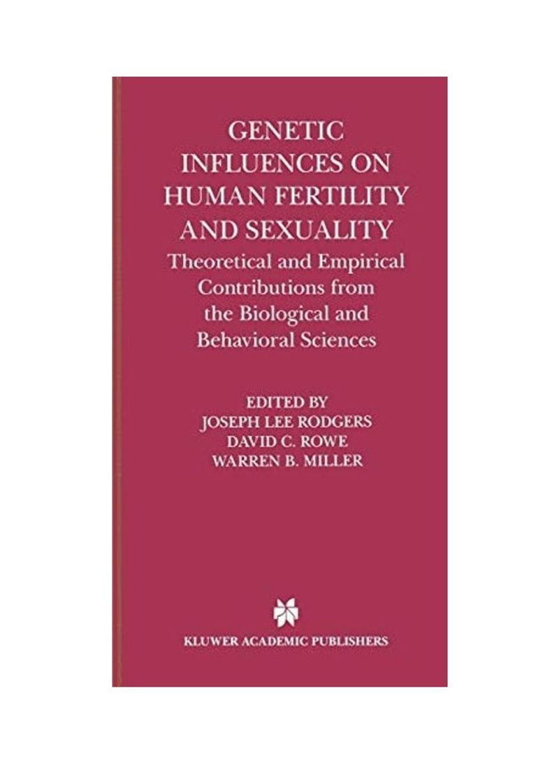 Genetic Influences On Human Fertility And Sexuality Hardcover English by Joseph Lee Rodgers