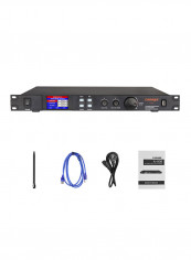 Lannge A-808 8 In And 8 Out Digital Audio Processor With LCD Touchscreen 32 Bit DSP And USB RS232 Computer Interface 1U Rack Mount