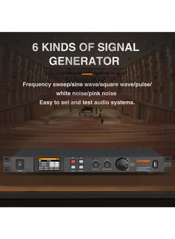 Lannge A-808 8 In And 8 Out Digital Audio Processor With LCD Touchscreen 32 Bit DSP And USB RS232 Computer Interface 1U Rack Mount