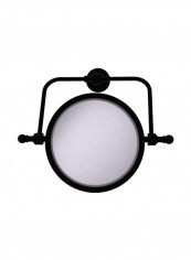 Retro Wave Collection Wall Mounted Swivel Make-Up Mirror Clear/Black 8inch