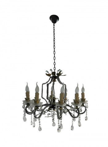 Chandelier Black/Gold/Clear 700X650millimeter