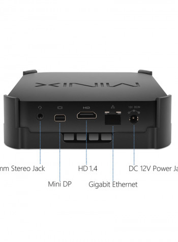 MINIX NEO Z83-4 Plus Mini PC Win10 Pro Intel X5-Z8350 64 Bit 4GB/64GB Smart Media Player V7120_P Black