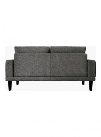 3-Piece Edison Double-Seater Sofa And Cushion Set Grey 150x88x86cm