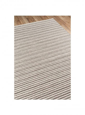 Woollen Area Rug Grey/White 60x96x0.4inch