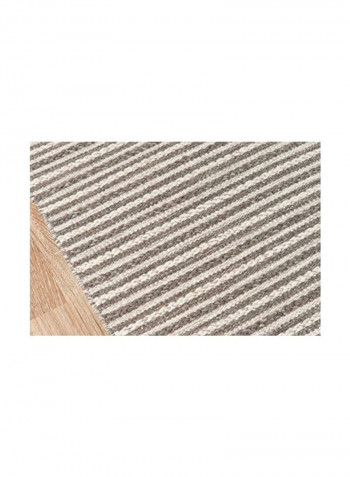Woollen Area Rug Grey/White 60x96x0.4inch