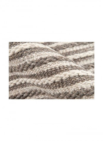 Woollen Area Rug Grey/White 60x96x0.4inch