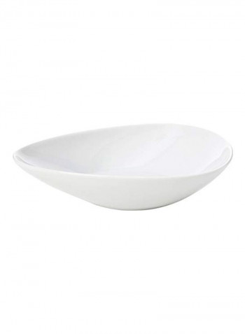 6-Piece Ceramic Soup Plate White