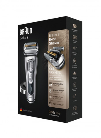 Series 9 Syncro Sonic Technology Shaver With 10D Flex Head Set Silver/Black