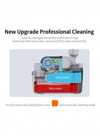 WYPE Sweeping and Mopping Device H36589UK Silver/Black