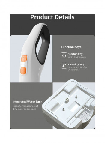 WYPE Sweeping and Mopping Device H36589UK Silver/Black