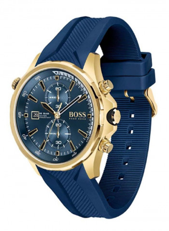 Men's Globetrotter Water Resistance Rubber Analog Watch 1513822