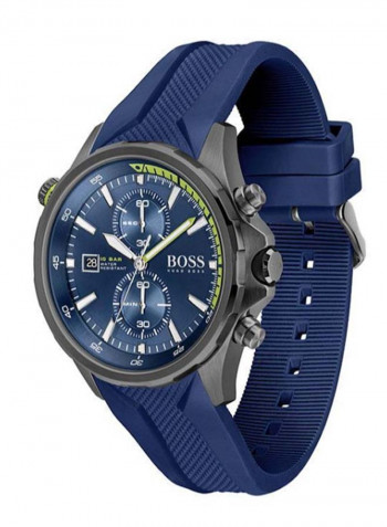 Men's Globetrotter Water Resistance Silicone Analog Watch 1513821