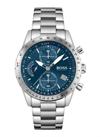 Men's Pilot Edition Chrono Water Resistance Stainless Steel Analog Watch 1513850