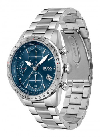 Men's Pilot Edition Chrono Water Resistance Stainless Steel Analog Watch 1513850