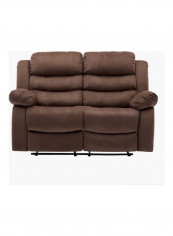 Allecia 2-Seater Recliner Sofa Brown 154x95x101cm