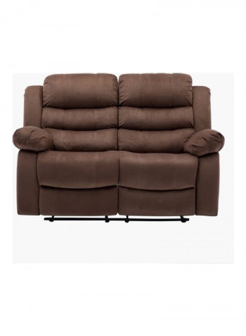 Allecia 2-Seater Recliner Sofa Brown 154x95x101cm