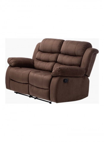 Allecia 2-Seater Recliner Sofa Brown 154x95x101cm