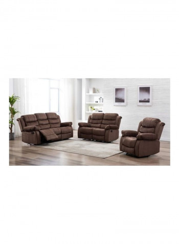 Allecia 2-Seater Recliner Sofa Brown 154x95x101cm