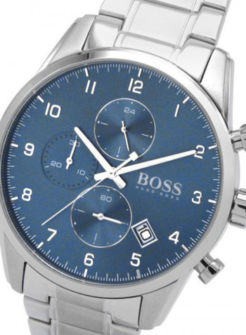 Men's Skymaster Water Resistance Stainless Steel Chronograph Watch 1513784
