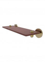 Tango Collection Wood Shelf Brown/Gold 16inch