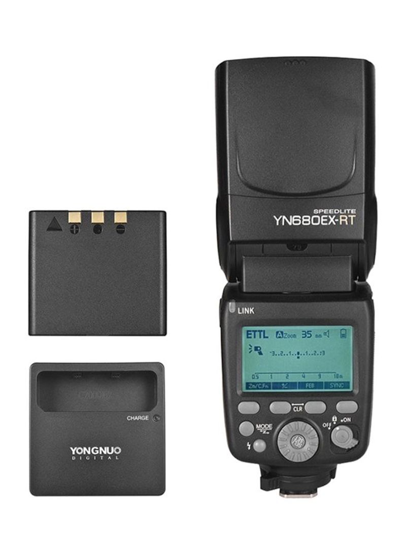 2000 mAh 2.4G Wireless TTL Flash Speedlite With Battery/Battery Charger For Canon Camera Black