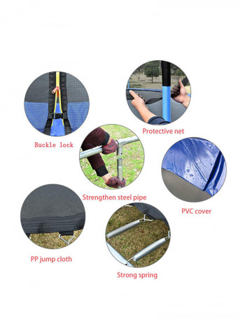 Outdoor Trampoline With Safety Enclosure 12feet