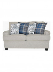2-Seater Sofa with 4 Cushions Grey 154 x 88cm