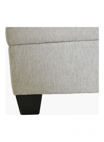 2-Seater Sofa with 4 Cushions Grey 154 x 88cm