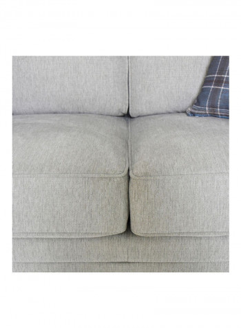 2-Seater Sofa with 4 Cushions Grey 154 x 88cm