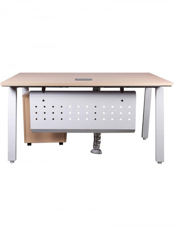 Bentuk Modern Workstation Oak 75cm