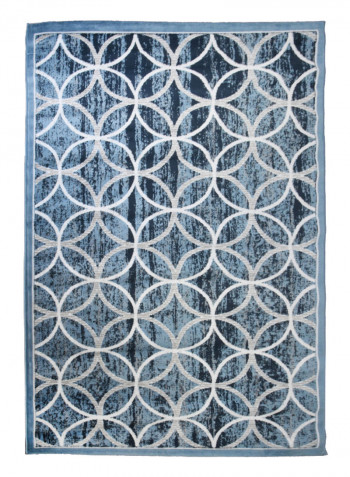 Hanan Collection Modern Contemporary Carpet Blue/White