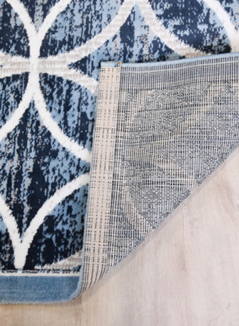 Hanan Collection Modern Contemporary Carpet Blue/White
