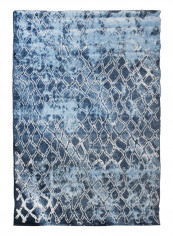 Hanan Collection Modern Contemporary Carpet Dark Blue/Light Blue