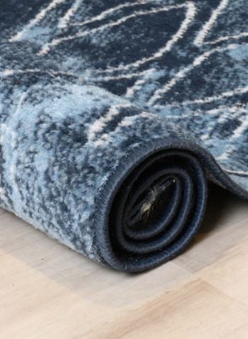 Hanan Collection Modern Contemporary Carpet Dark Blue/Light Blue