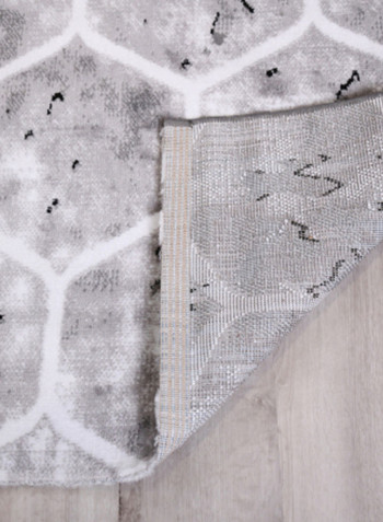 Hanan Collection Contemporary Printed Carpet Grey/White/Black