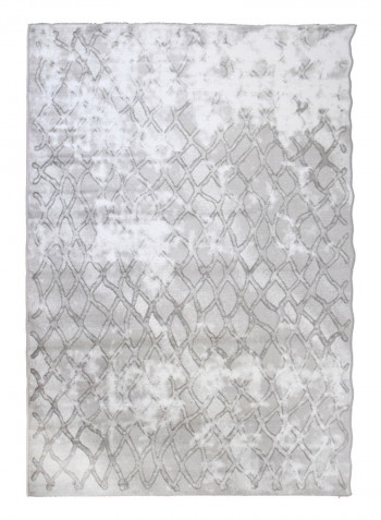Hanan Collection Modern Contemporary Carpet Light Grey/White