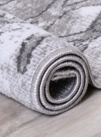Hanan Collection Modern Contemporary Carpet Light Grey/White