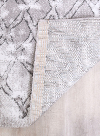 Hanan Collection Modern Contemporary Carpet Light Grey/White