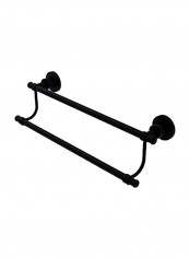 Washington Square Collection Double Towel Bar Matte Black 24x26x5inch