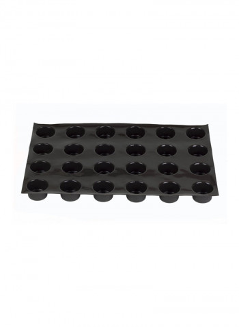 Flexipan Cylinder Pan With 24 Molds Black 26x18x1.4inch